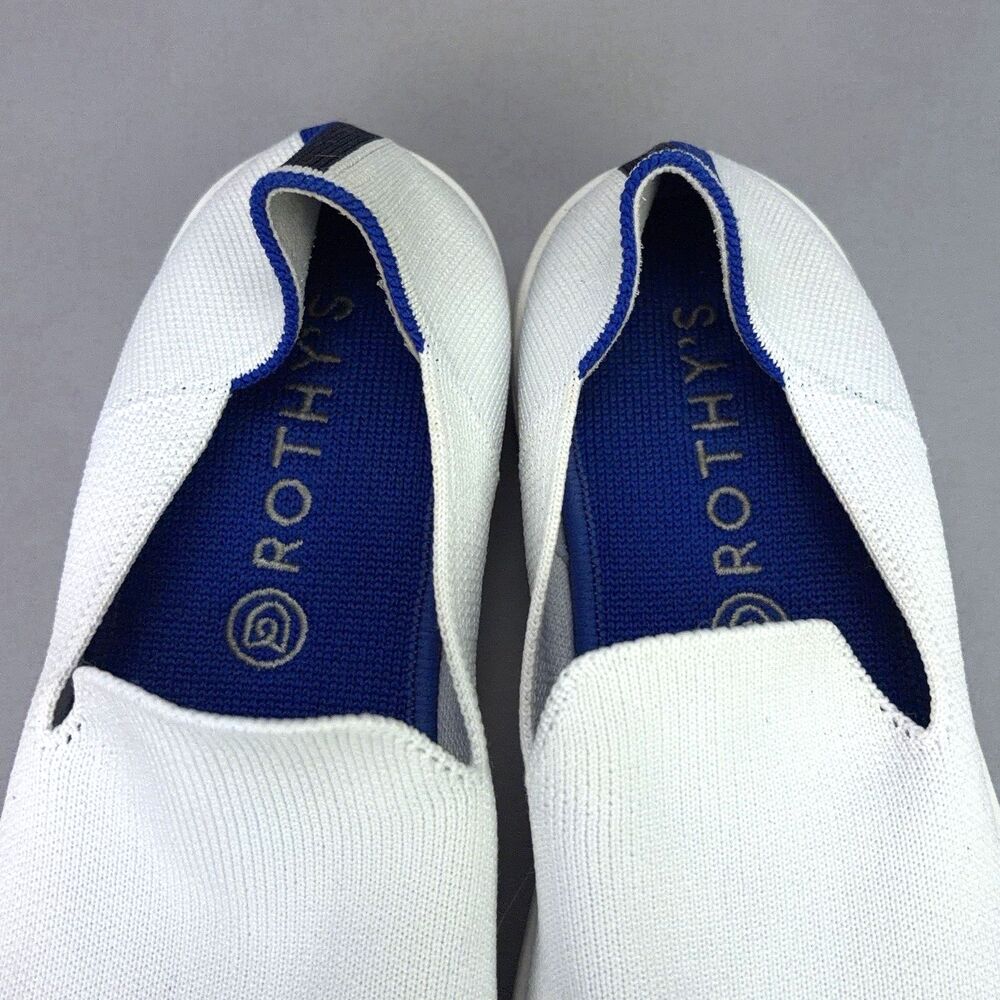 Rothy's Slip-On Shoes Women's Size US 8 White Knit The Original Comfort Sneakers - Picture 4 of 7